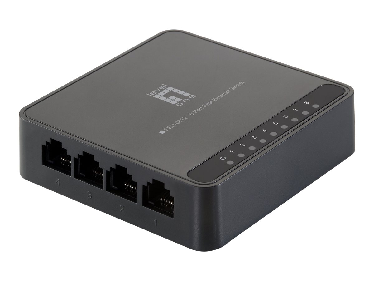 LevelOne Switch  8x FE FEU-0812                   Kunststoff