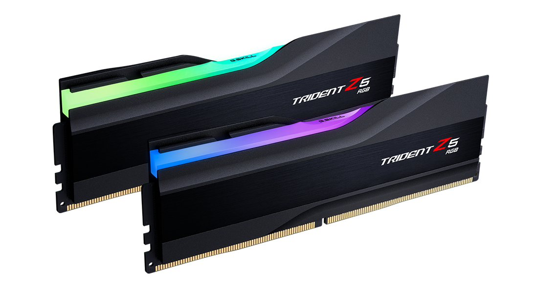 32GB DDR5-5600 G.Skill Trident Z5 RGB schwarz CL36 (2x 16GB) (Intel XMP)