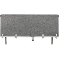 Tischtrennwand rund o.Acrylfenster_ grau_Rückseite