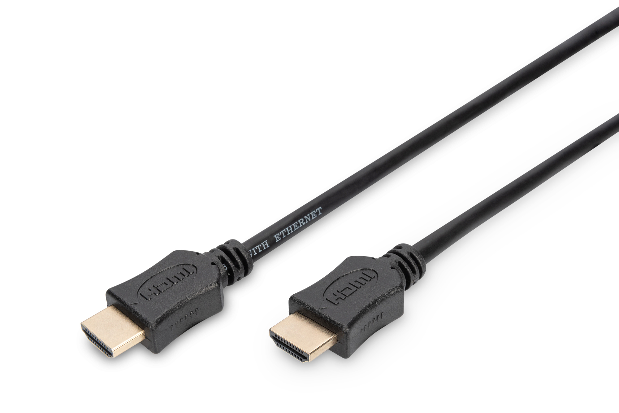 HDMI High Speed mit Ethernet Anschlusskabel, 10m, sw