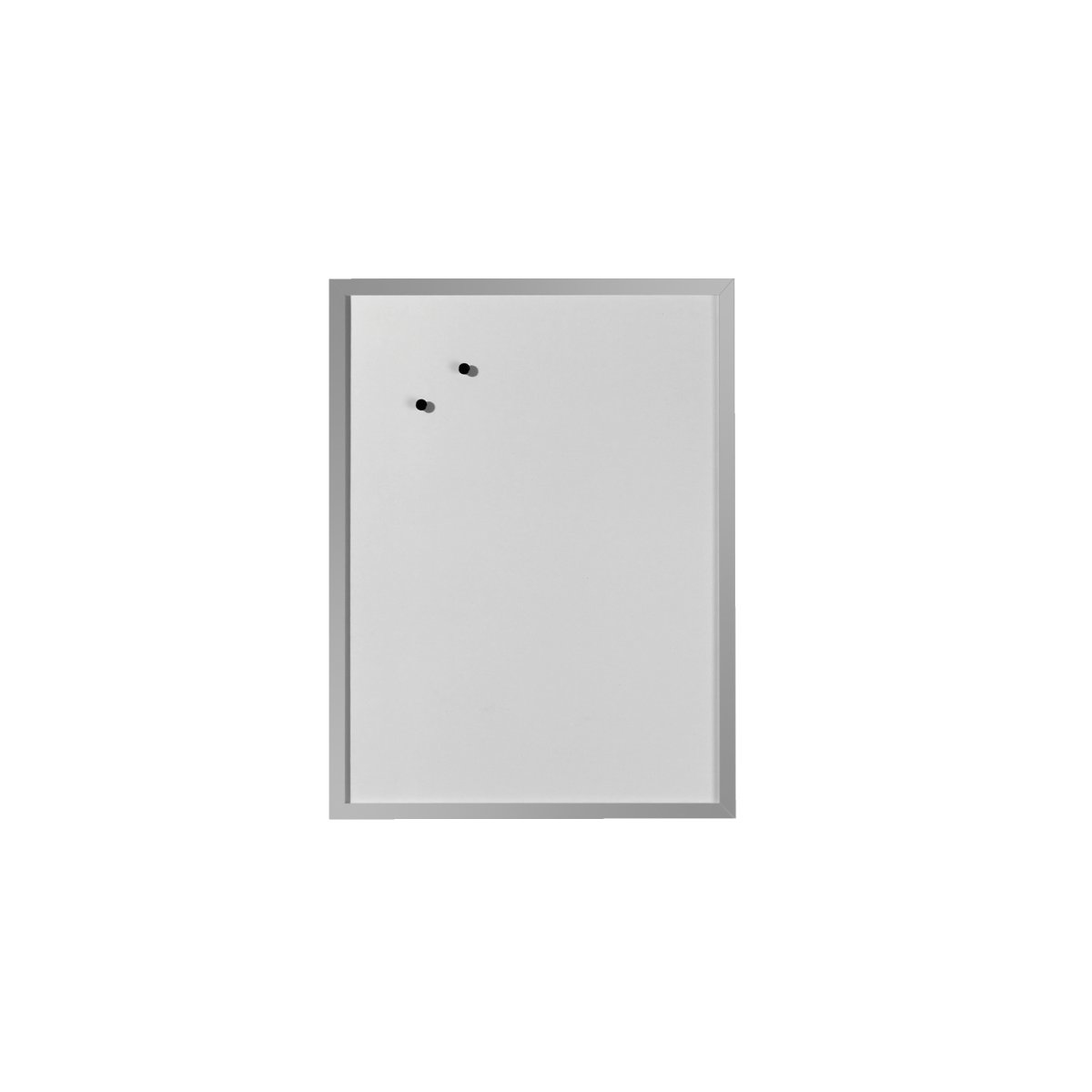 Whiteboard und Magnettafel 40x60cm mit Holzrahmen silber