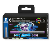 MultiInk Pigment Arts brush pen 6er-Set blues&viol retail