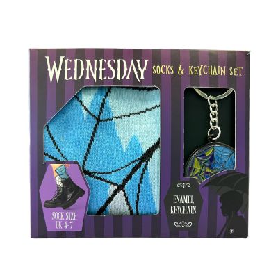 Wednesday - Socken & Schlüsselanhänger Set