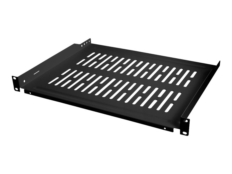 Rack - Regal - Schwarz, RAL 9005 - 1U - 48.3 cm (19")