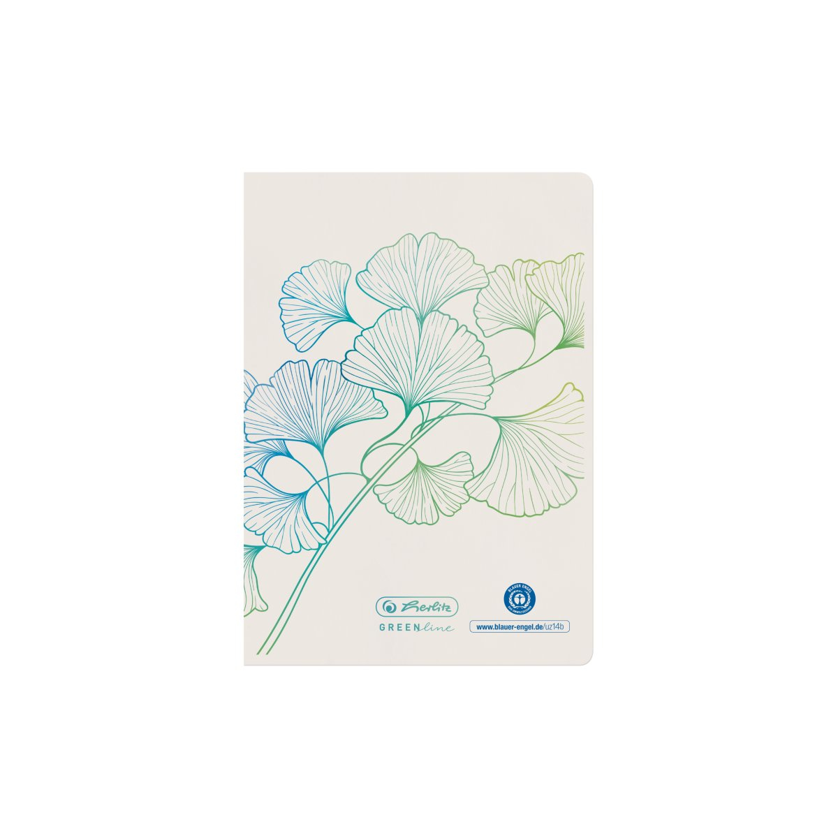 Heft A6/32 liniert GREENline Ginkgo