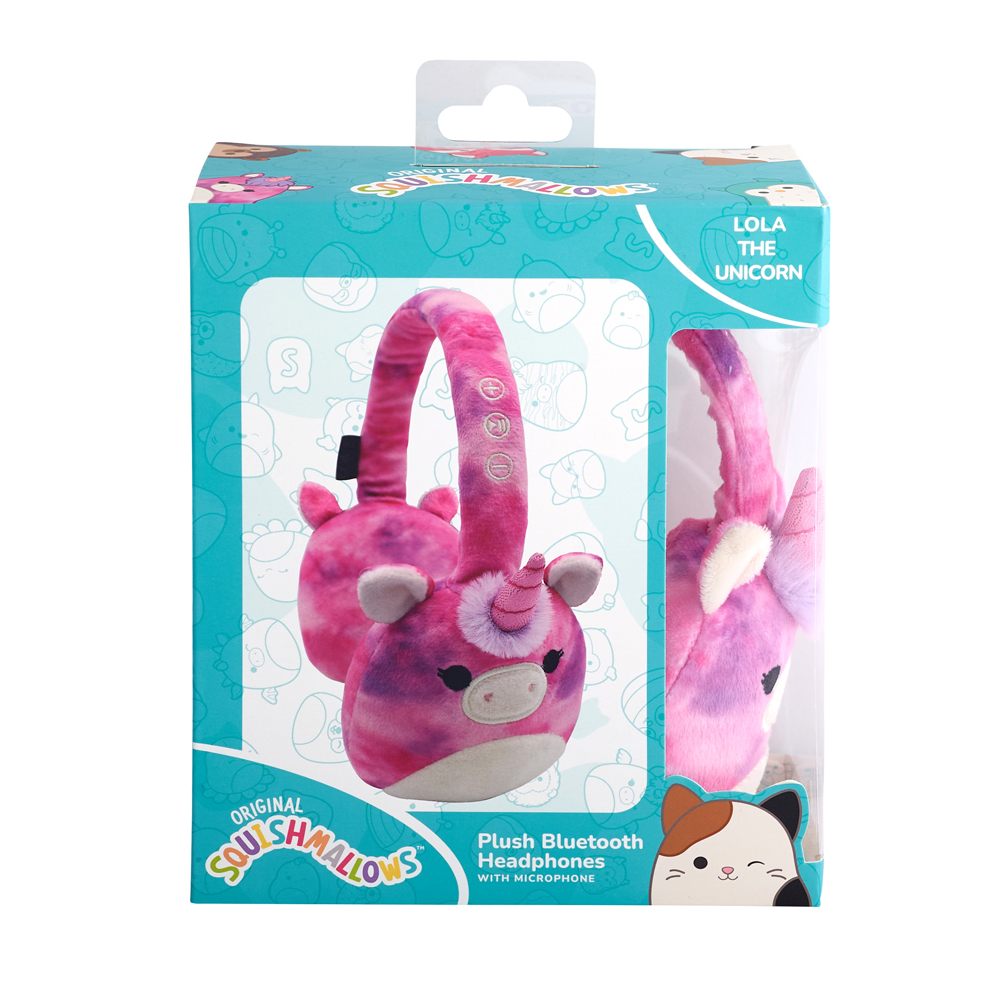 Headset Bluetooth Squismallows plush Lola