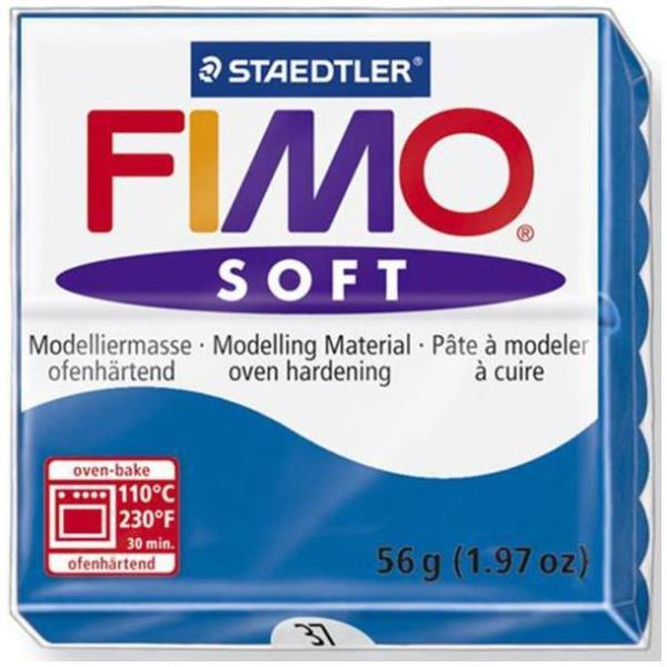 FIMO soft - Knetmasse - Blau - 110 °C - 30 min - 56 g - 55 mm