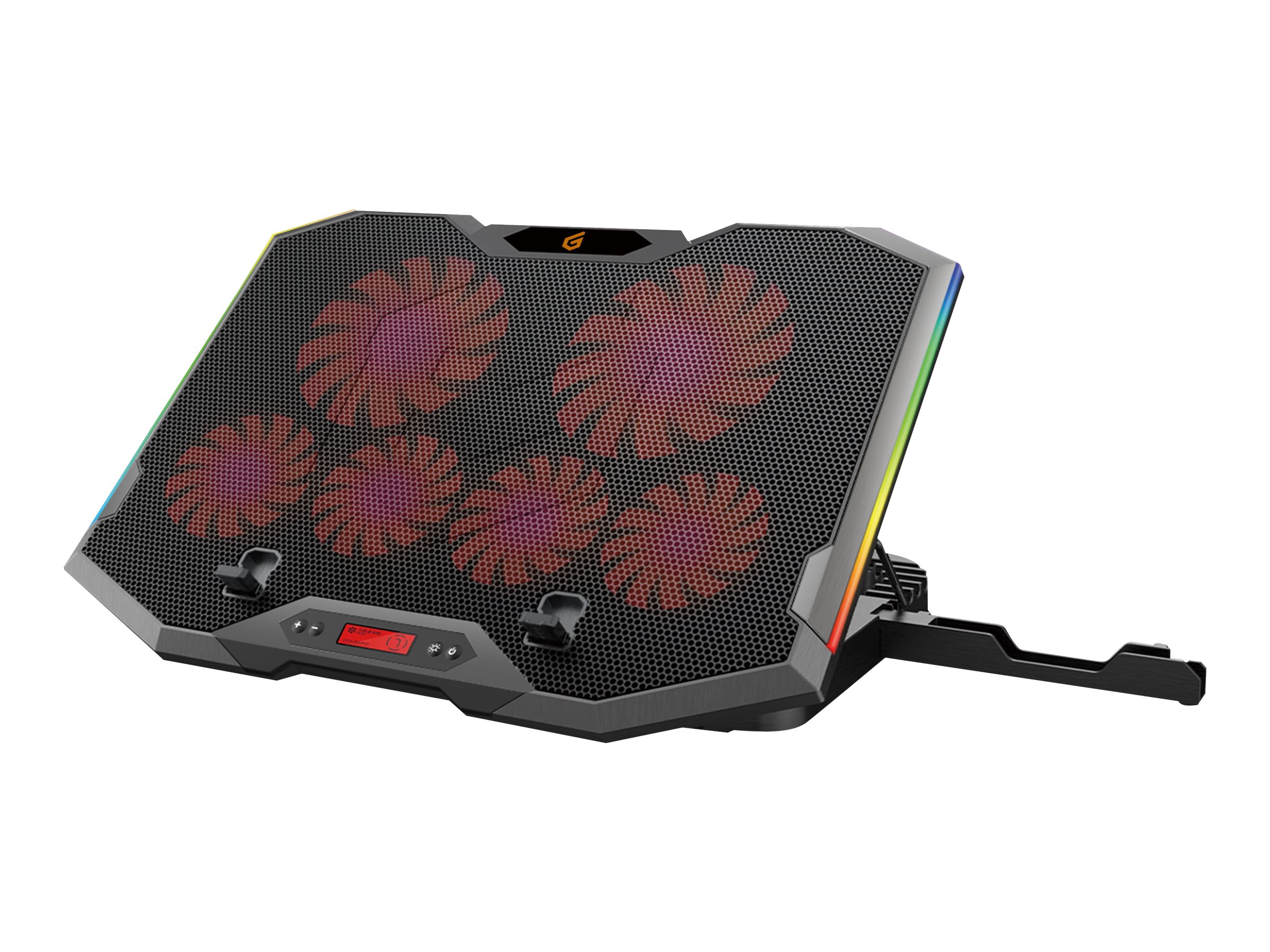 Conceptronic ERGO Gaming - Notebook-Lüfter - mit 2-port USB 2.0 hub, smartphone stand - 43.2 cm (17")