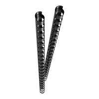 12369 - Binderücken - Schwarz - 45 Blätter - Kunststoff - 8 mm - 80 mm