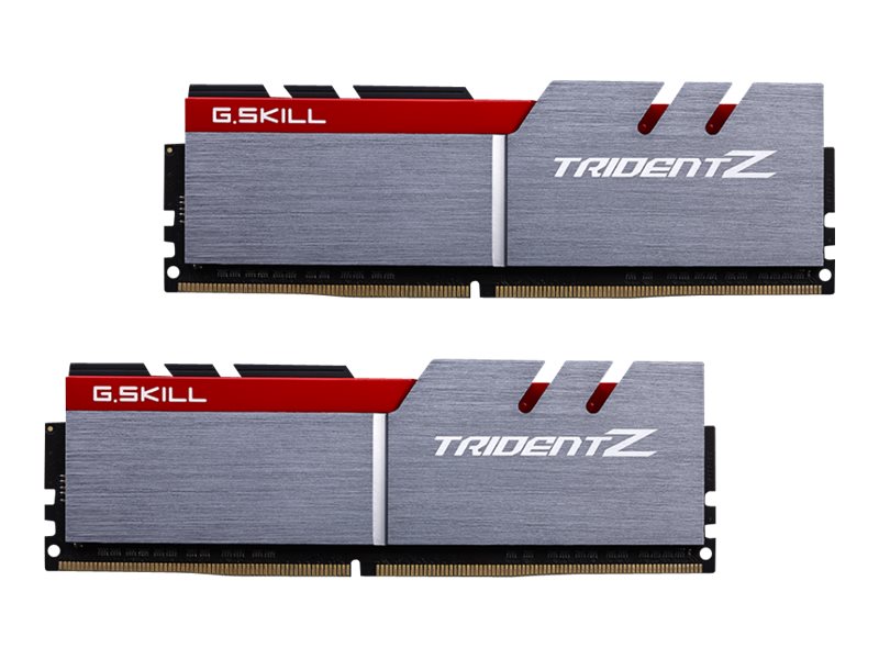 Trident Z silber/rot UDIMM 16GB Kit, DDR4-3200, CL16-18-18-38