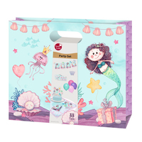 Party-Tasche Mermaid Set klein 8-teilig