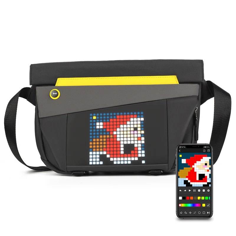 Pixoo Slingbag-V – LED Bauchtasche mit Pixel-Display – Schwarz