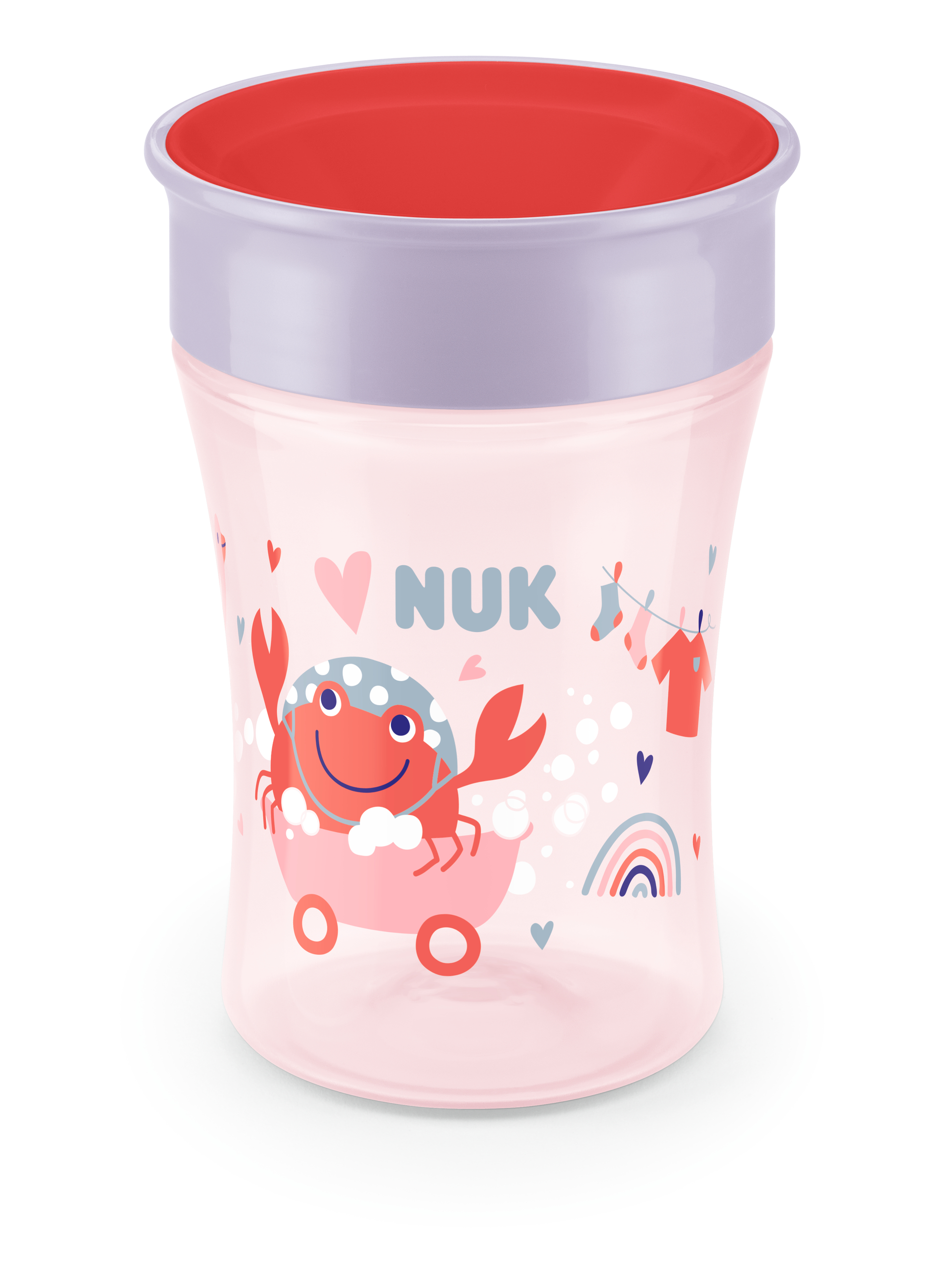 NUK Trinkbecher Magic Cup 230ml Girl m. Trinkrand u. Deckel