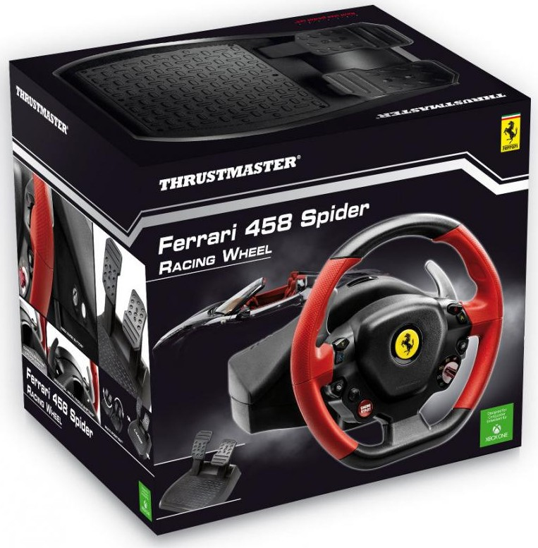 ThrustMaster Ferrari 458 Spider - Lenkrad- und Pedale-Set