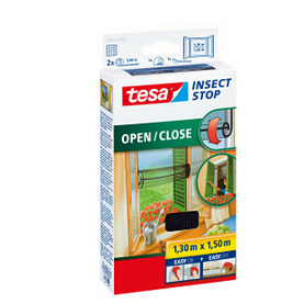 Insect Stop COMFORT Fliegengitter zum Öffnen & Schließen 1,3 × 1,5 m Anthrazit