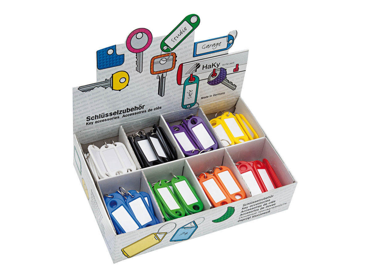 Schlüsselanhänger mit S-Haken im 200er Display