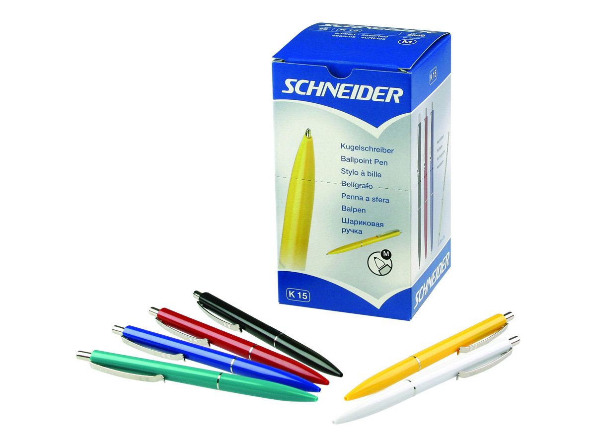 Kugelschreiber K 15 sortiert Mine Blau 50 Stk.