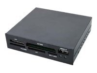 LogiLink Cardreader 3,5“ USB 2.0 All-in-1+USB - Kartenleser - All-in-one (CF I, CF II, MS, MS PRO, MMC, SD, MS Duo, xD, MS PRO Duo, RS-MMC, microSD, SDHC, microSDHC)