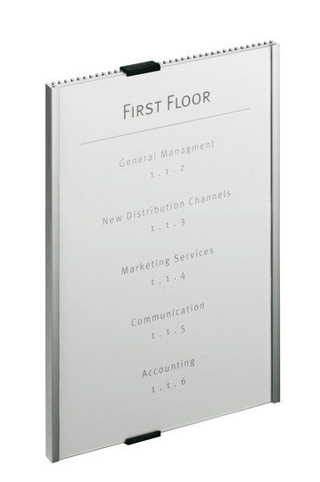 Türschild A4 Info Sign 210x297mm metallic silber