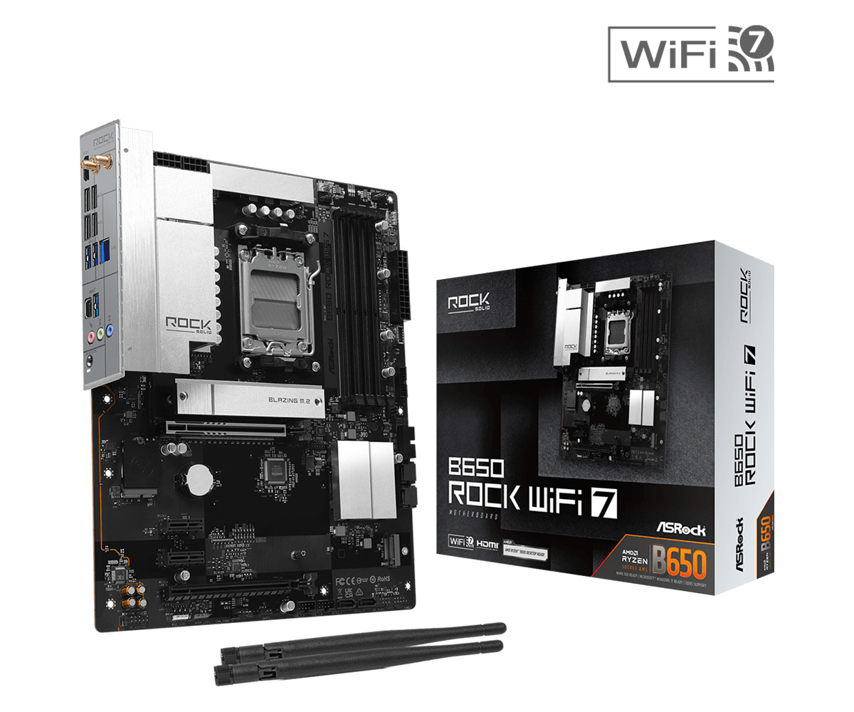 B650 Rock WiFi7 AM5 ATX