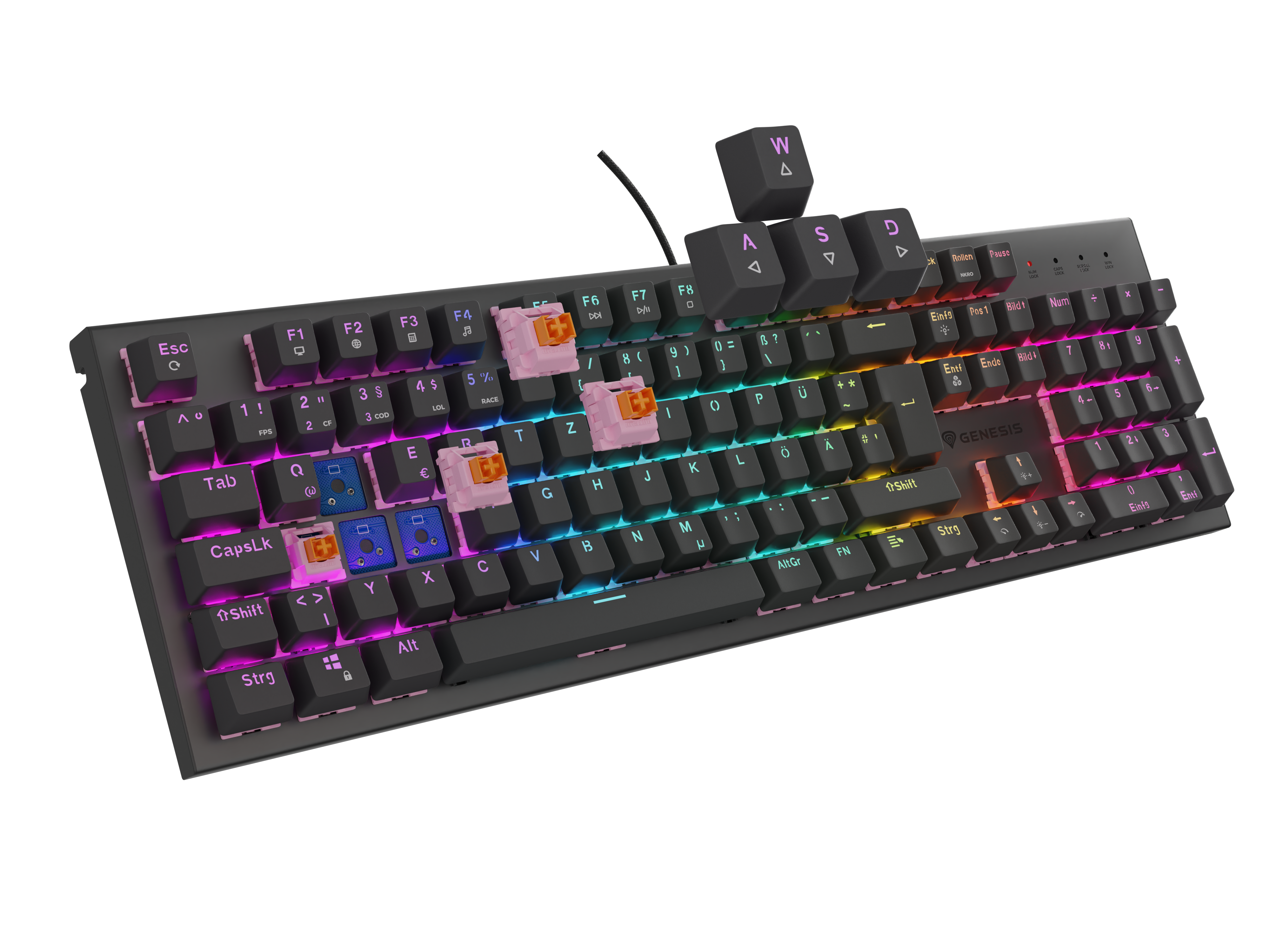 Genesis Gaming Tastatur THOR 303 silent kabelgeb. (DE)