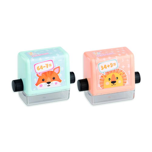 trodat Little Dots Rechenrally Rechenroller 2er-Set für Plus & Minus ab 2. Klasse