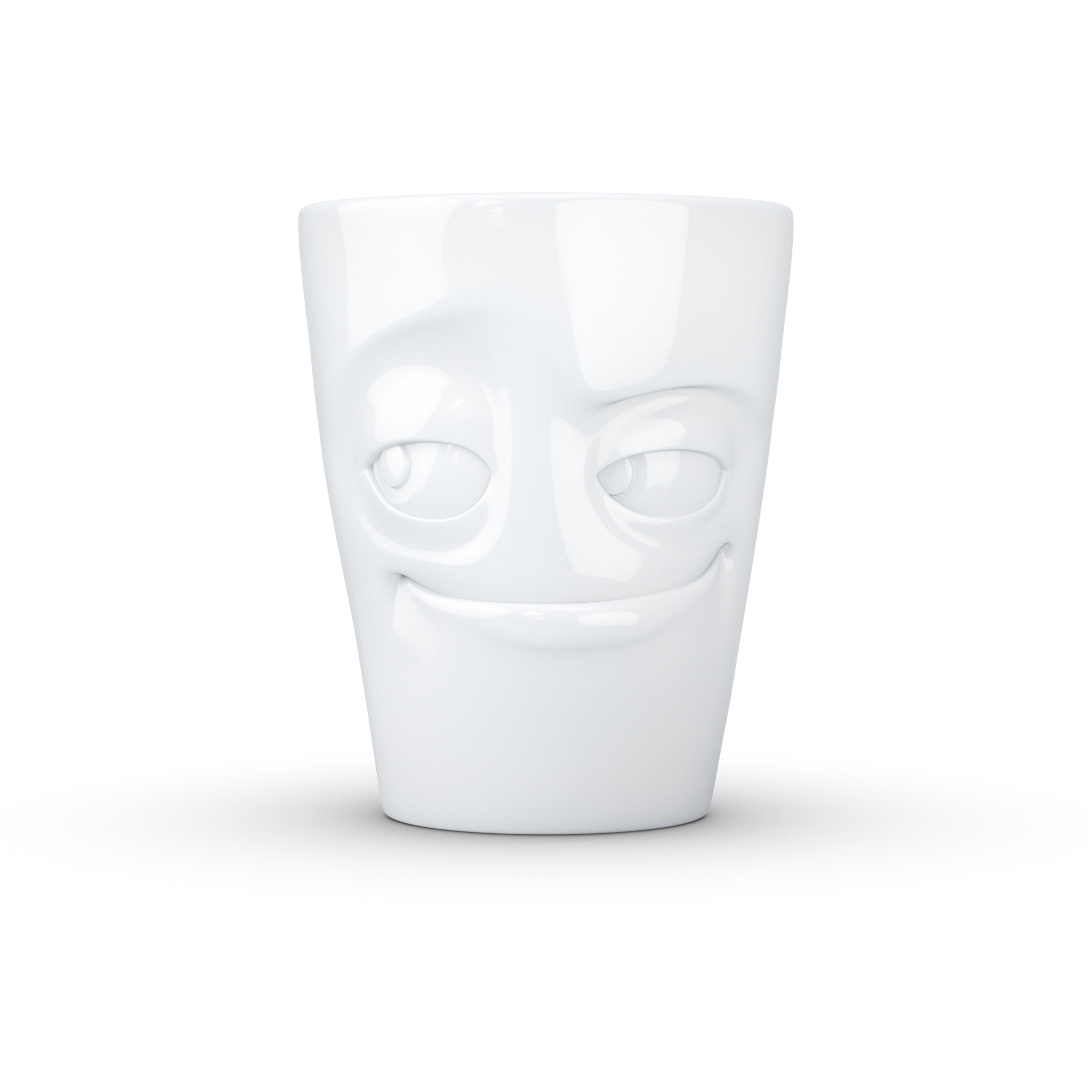 FIFTYEIGHT Henkelbecher 350ml - Verschmitzt weiß