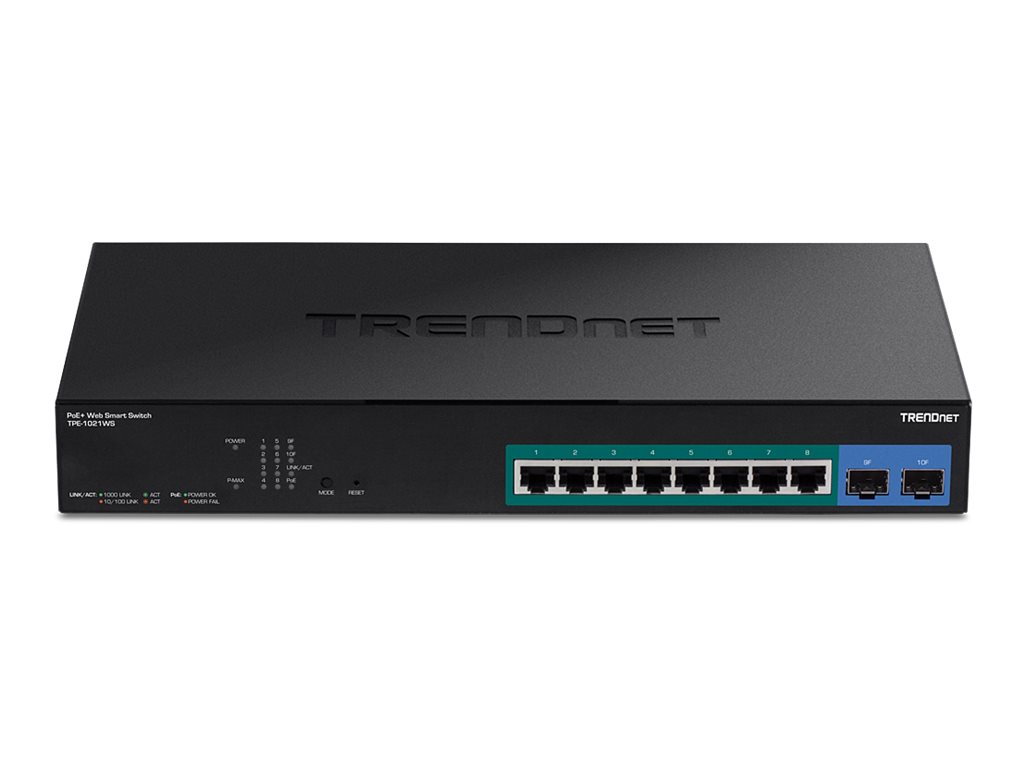 Switch 10-Port Gigabit Web Smart PoE+