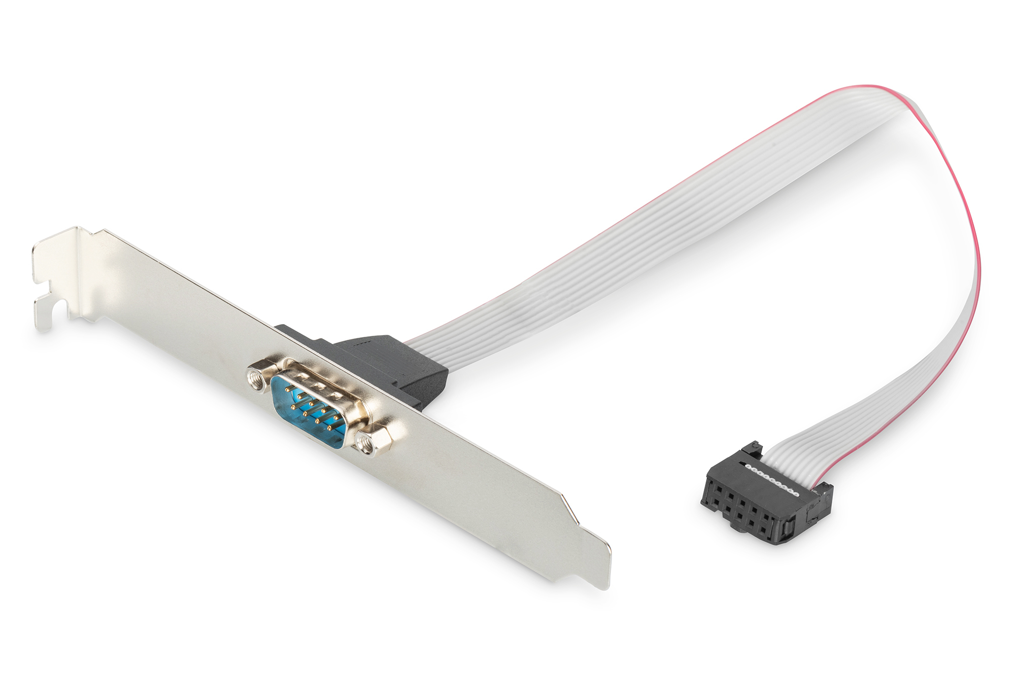 Slotblech D-Sub9 -> IDC 2x5Pin St/Bu 0.25m