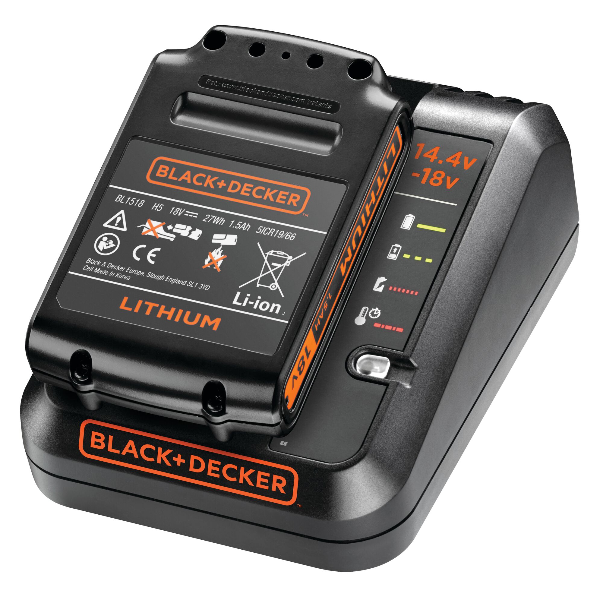Akku-Ladegerät 1A 18V BDC1A15 + Akku 1,5AH 18V