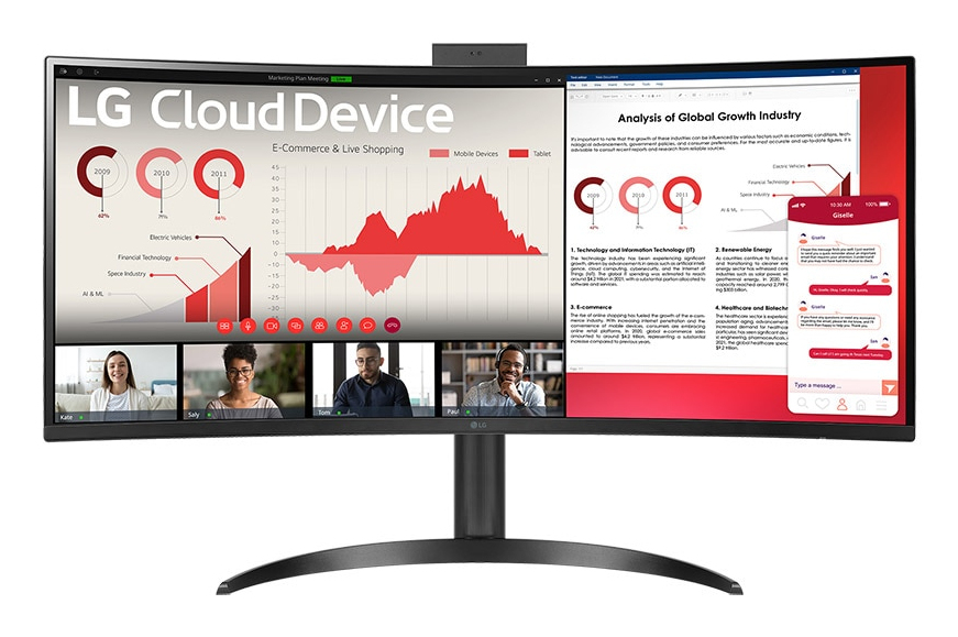 34" 34CR651W-BP WQHD Curved Intel Pentium 8GB 256GB SSD