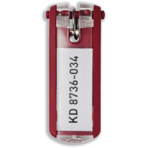 Schlüsselanhänger Key Clip 6 Stück rot