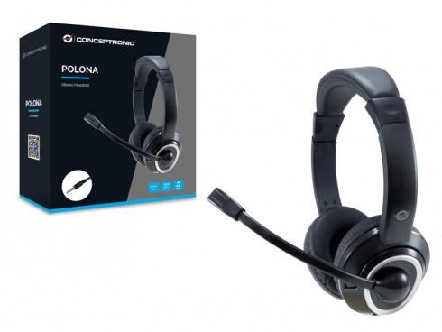 Conceptronic POLONA02B - Headset - On-Ear - kabelgebunden