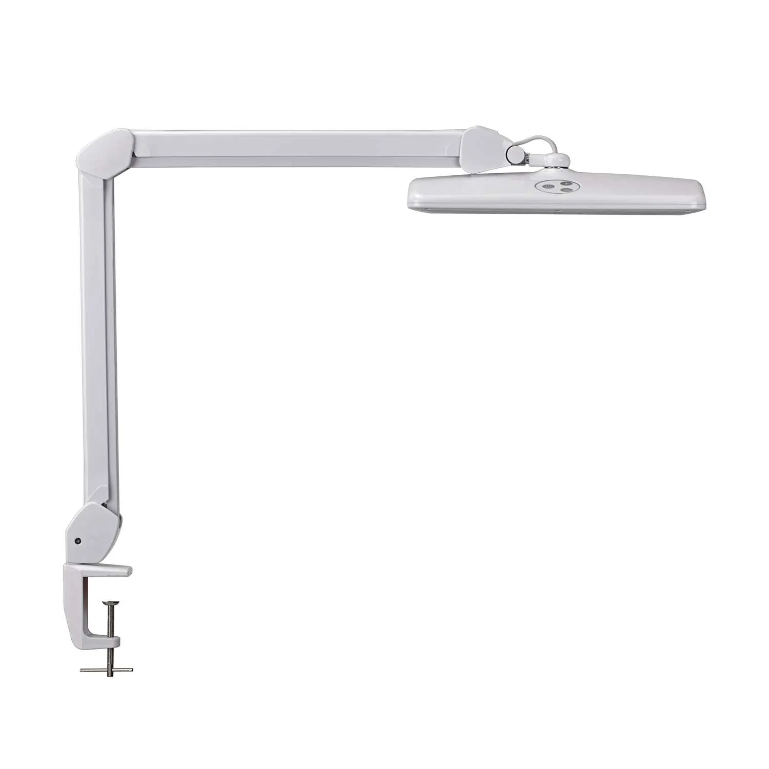 LED Arbeitsplatzleuchte Intro dimmbar+Klemmfuß weiß