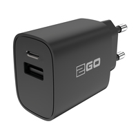 Ladegerät 20W 2-Port 1x USB-A u. 1x USB-C    schwarz
