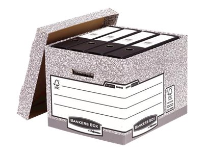 BankersBox Archivbox 29.2x33.5x40.4cm           grau    10VE