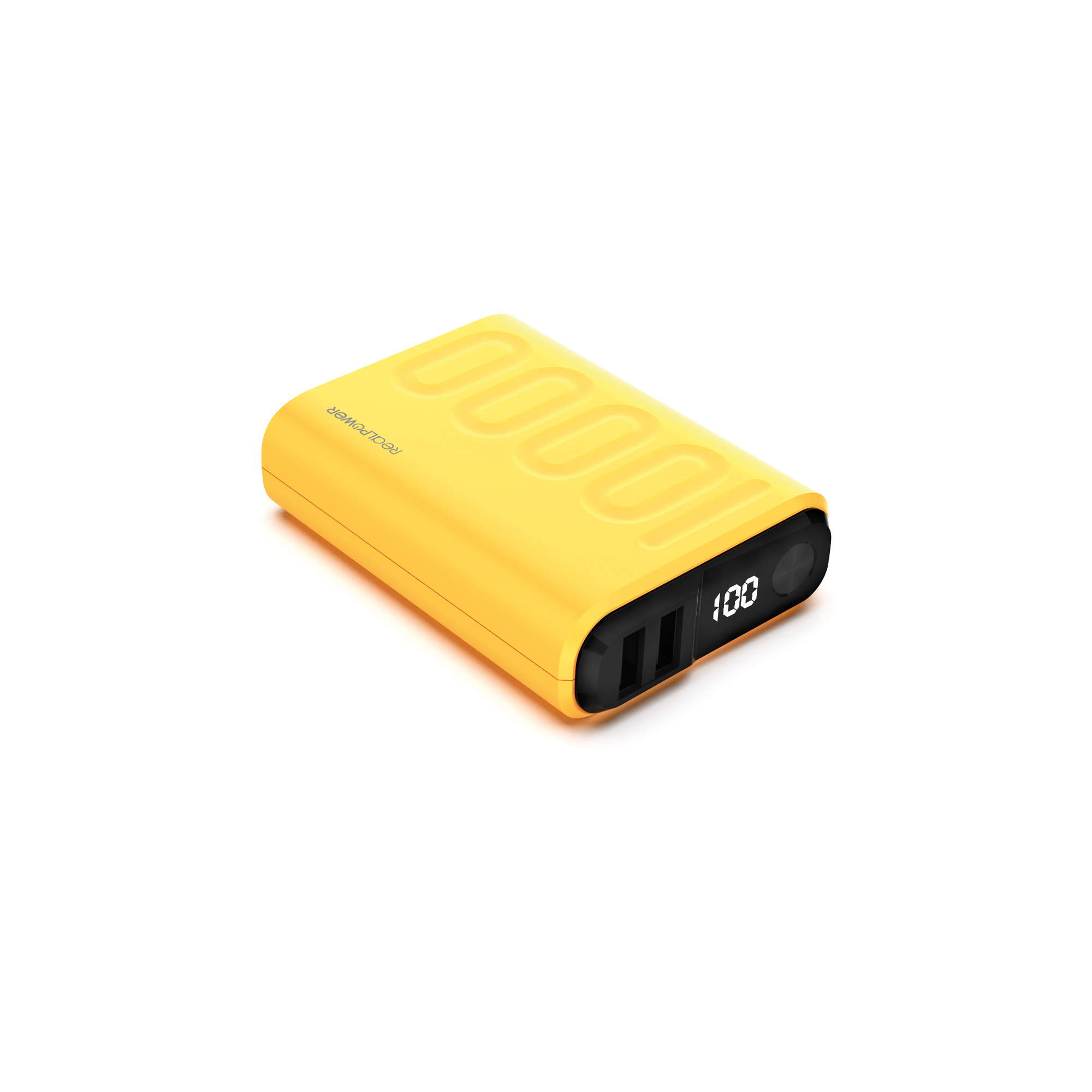 RealPower Powerbank PB-10000 Power Pack Gelb