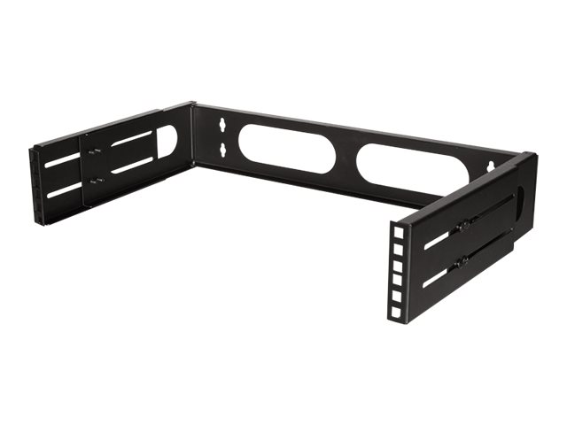 Rack Bracket - geeignet für Wandmontage - Schwarz, RAL 9003 - 2U - 48.3 cm (19")