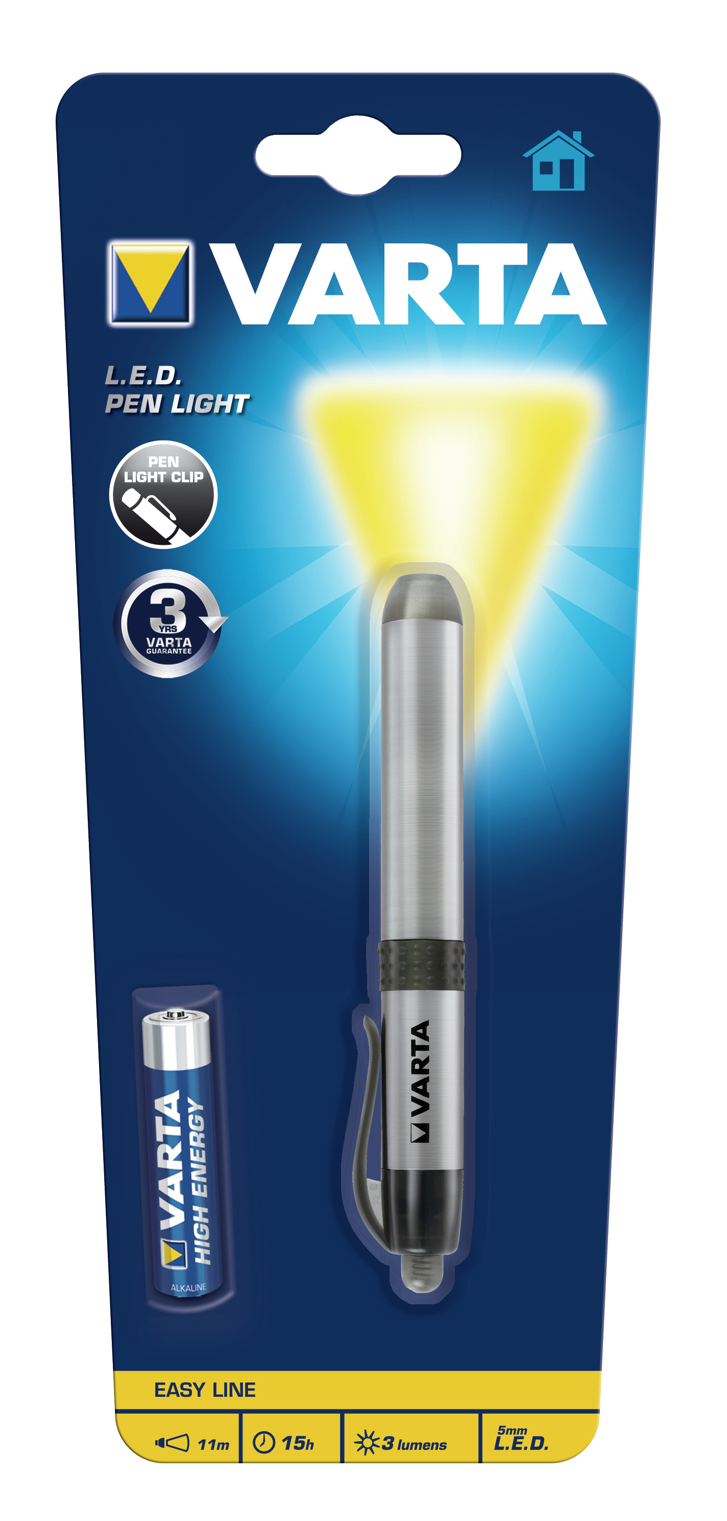 -LEDPL - Stift-Blinklicht - Silber - Aluminium - LED - 1 Lampen - 3 lm