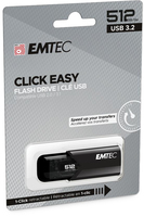 B110 Click Easy USB-Stick | 512 GB | USB 3.2 Gen 1 | Schwarz