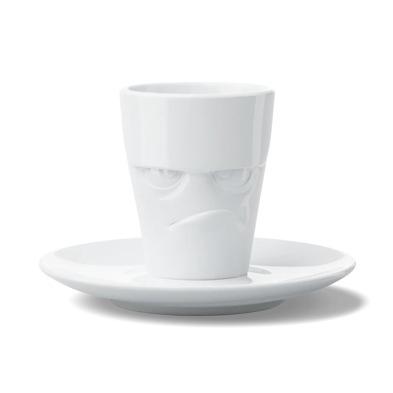 FIFTYEIGHT Espresso Mug mit Henkel 80ml - Grummelig weiß