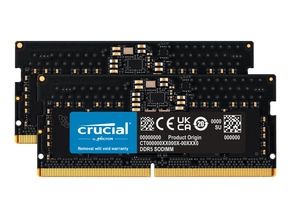 Crucial DDR5 - Kit - 16 GB: 2 x 8 GB - SO DIMM 262-PIN