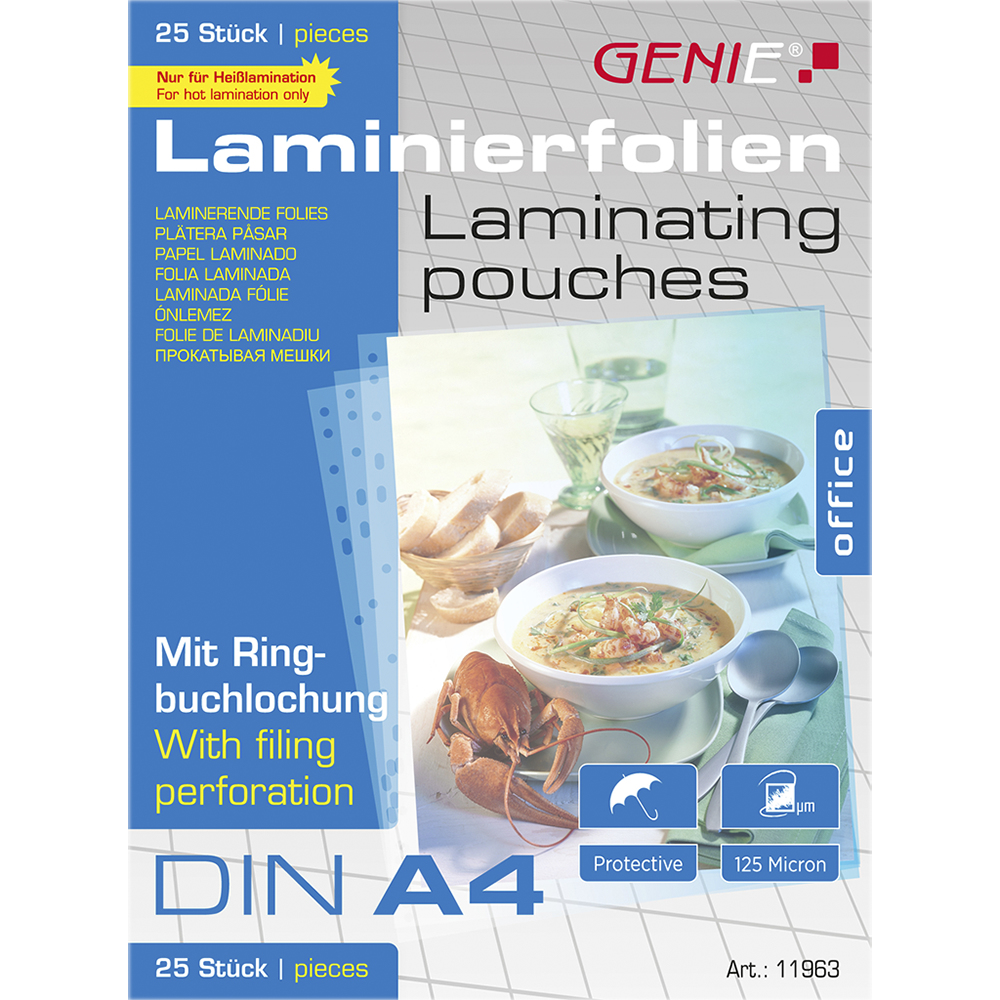 11963 - Transparent - Glänzend - A4 - Pack - 338 mm - 303 mm
