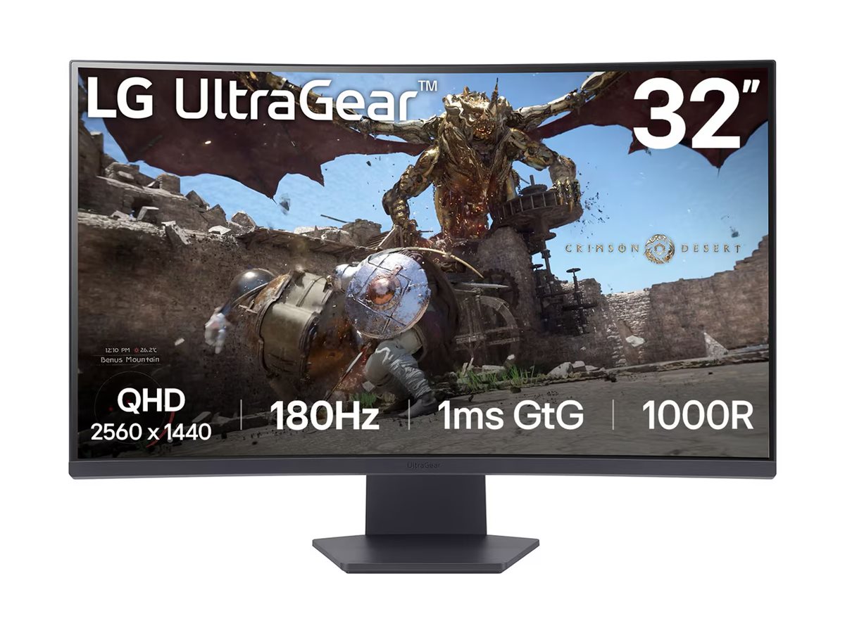 32" 32GS60QX-B UltraGear WQHD Curved HDMI DP 2560x1440