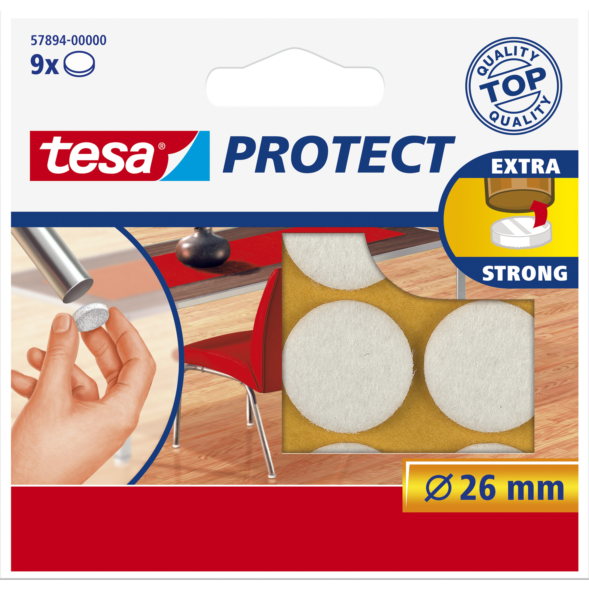 Protect - Weiß - Rund - 2,6 cm - 9 Stück(e)