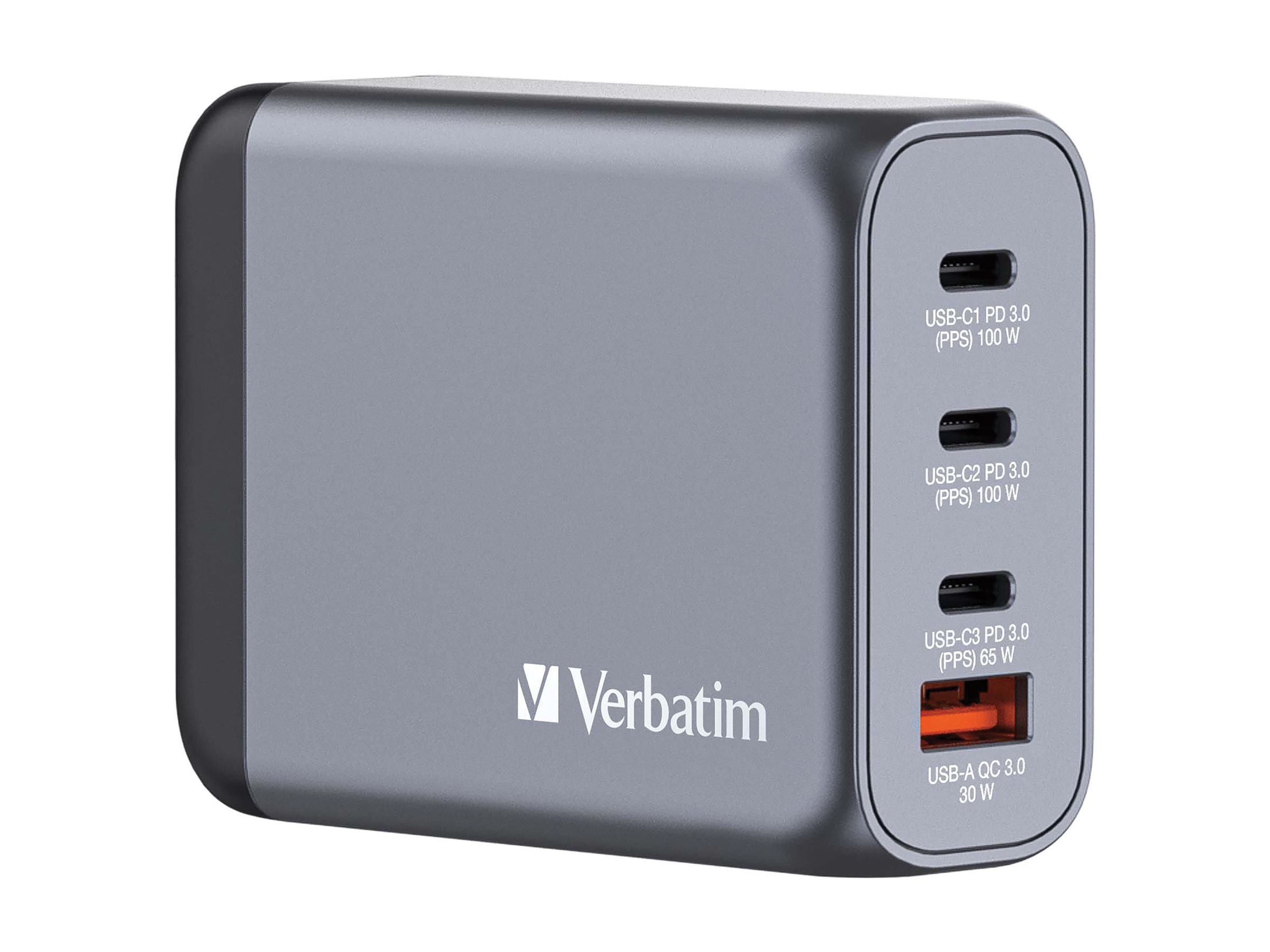 GNC-100 GaN Charger 4 Port 100W USB A/C (EU/UK/US)