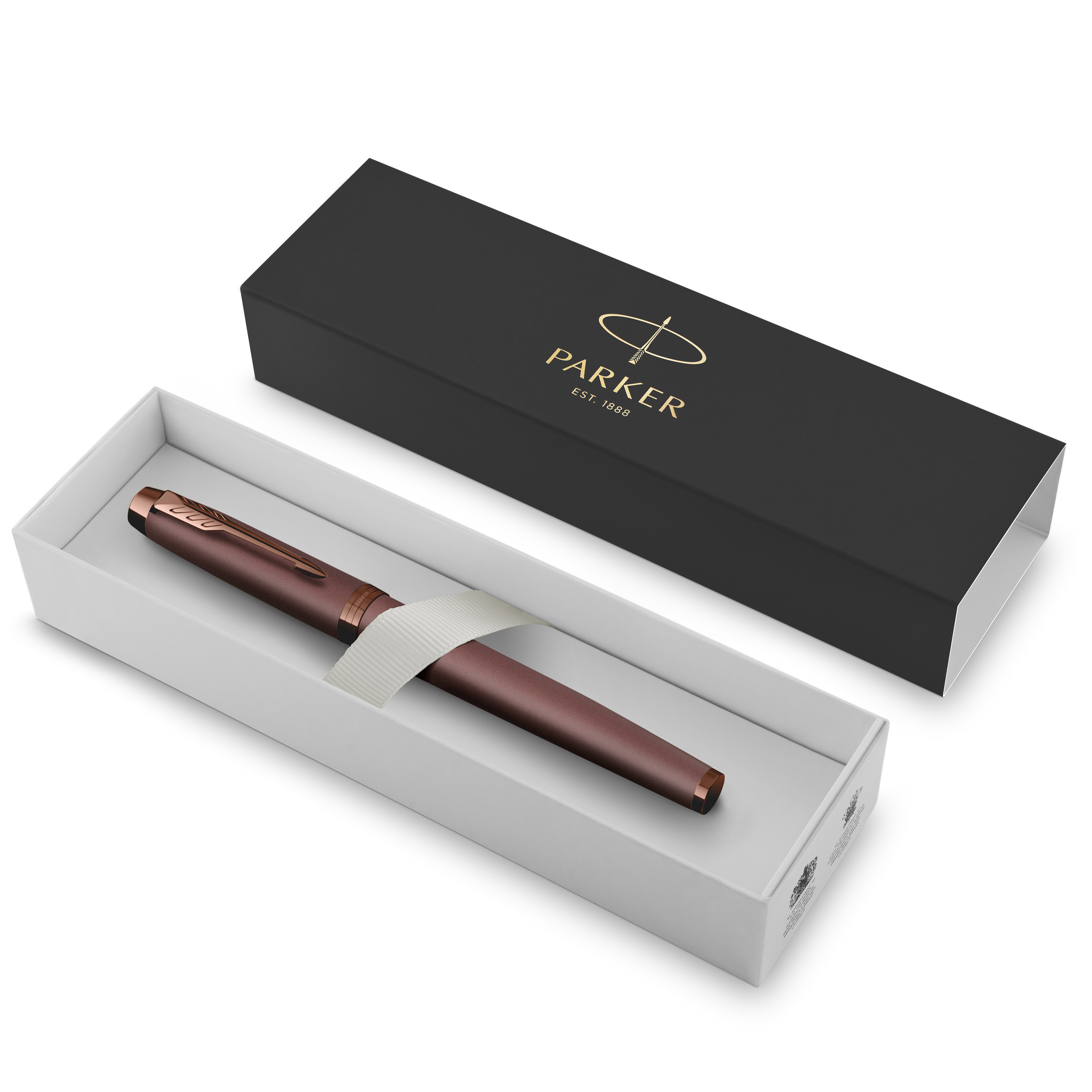 PARKER Füller IM Monochrome Burgundy PVD              M Blau Geschenkbox