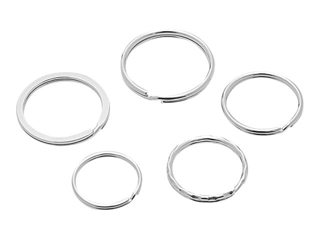 Metall-Schlüsselringe 15er Sortimentspackung