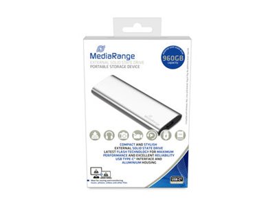 MediaRange SSD 960GB USB Typ-C extern MR1103 silber MediaRange SSD 960GB USB Typ-C extern MR1103 silber
