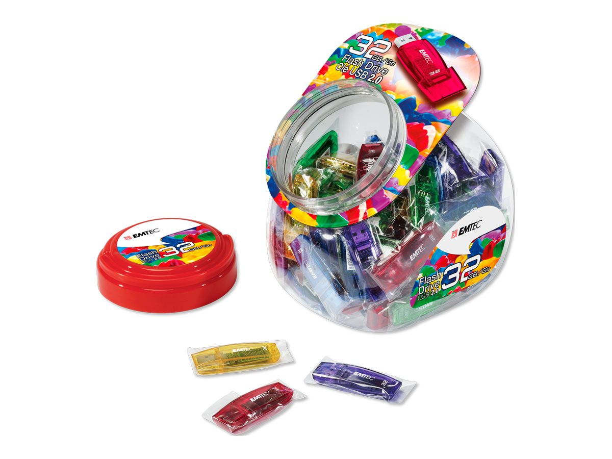 USB2.0 C410 32GB Candy Jar 80 pces
